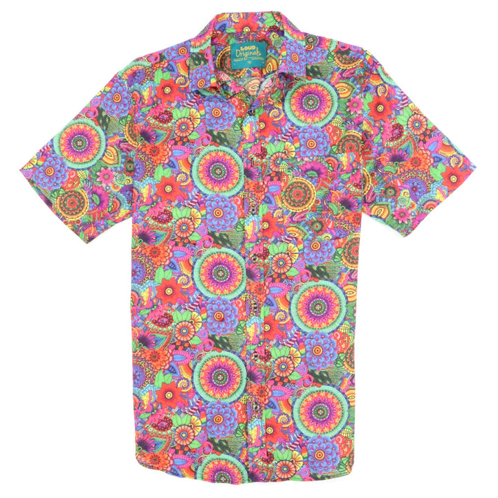 Regular Fit Short Sleeve Shirt - Cosmic Mandala