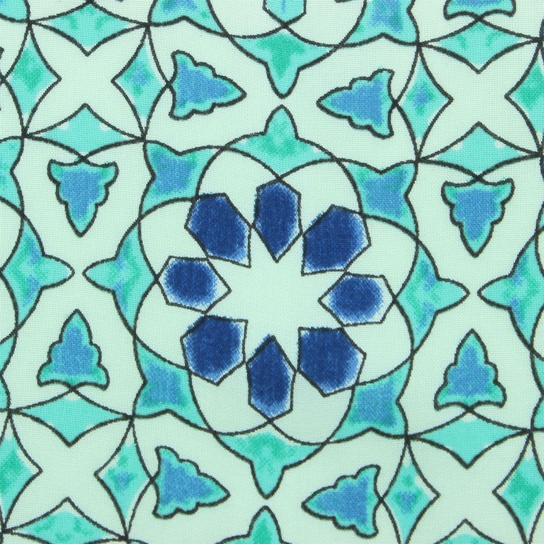 Tailored Fit Short Sleeve Shirt - Moroccan Tile