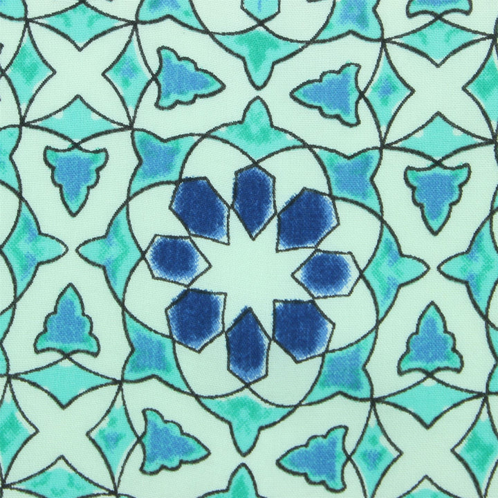 Tailored Fit Short Sleeve Shirt - Moroccan Tile
