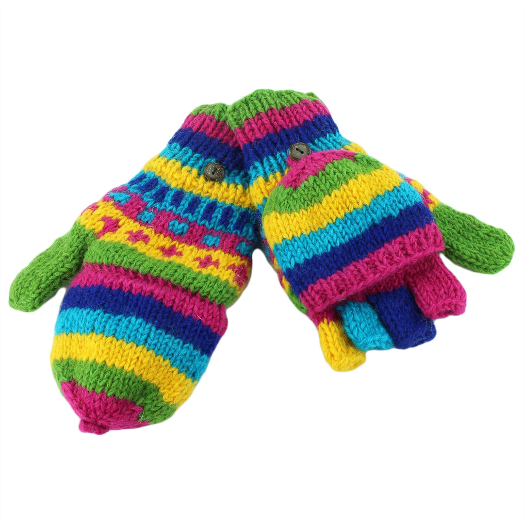 Wool Knit Shooter Gloves - Carnival