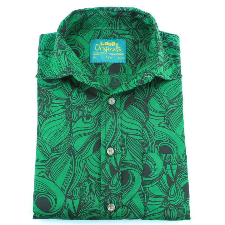 Regular Fit Short Sleeve Shirt - Black Hole Swirls