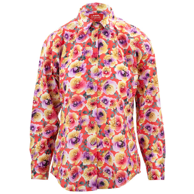 Classic Women's Shirt - Scented Garden Coral