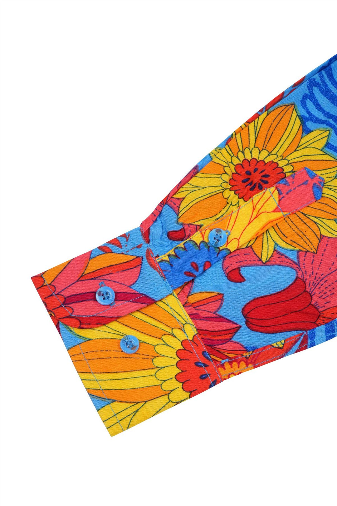 Regular Fit Long Sleeve Shirt - Blue Sky Meadow