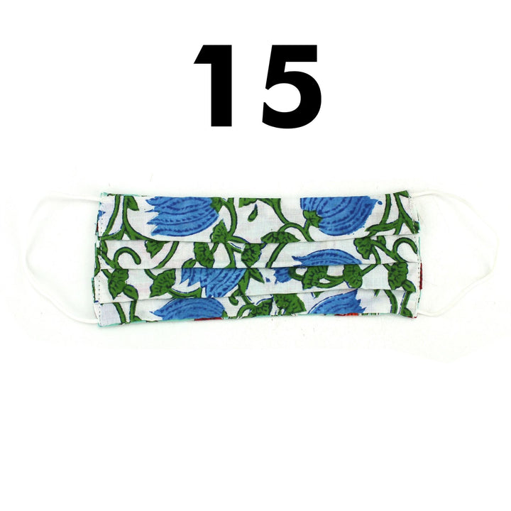 Handmade 100% Cotton Pleated Face-Mask