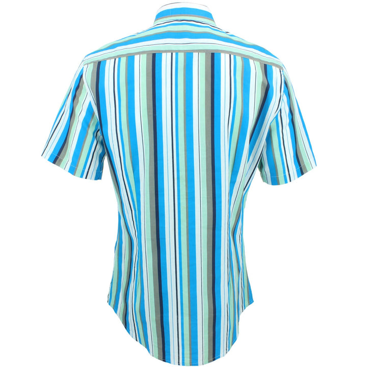Slim Fit Short Sleeve Shirt - Bayadere Stripes