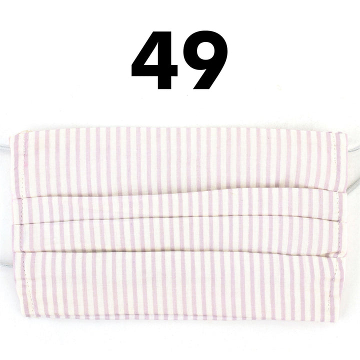 100% Cotton Handmade Pleated Face-Mask