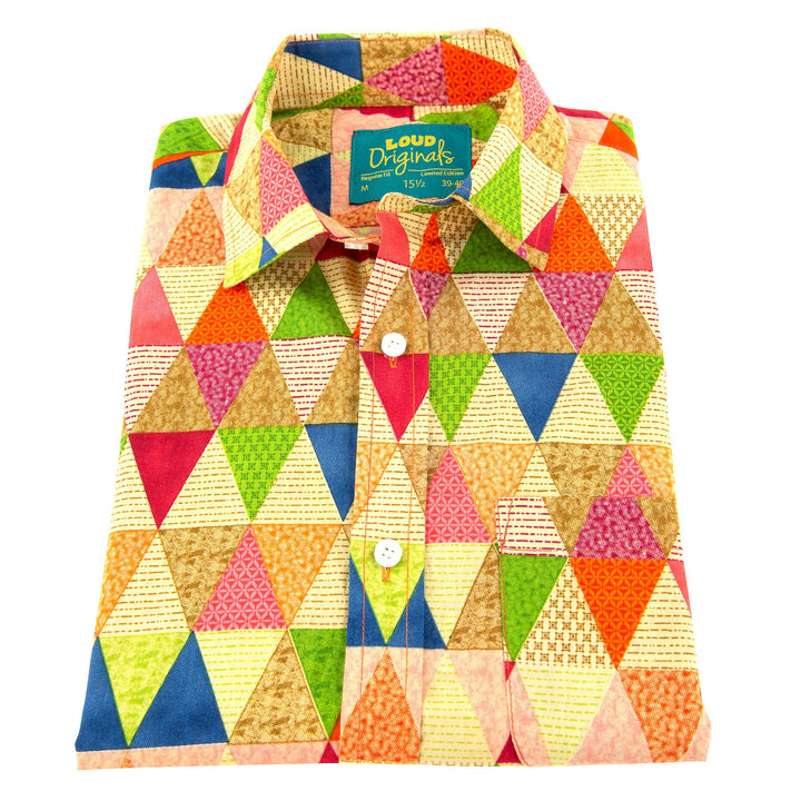 Regular Fit Short Sleeve Shirt - Triangles