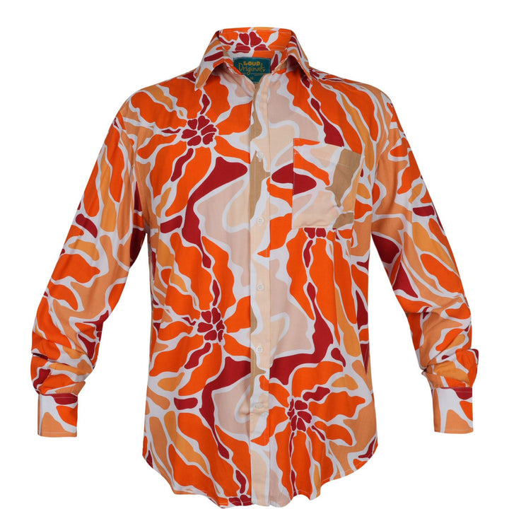 Regular Fit Long Sleeve Shirt - Salmon Reef