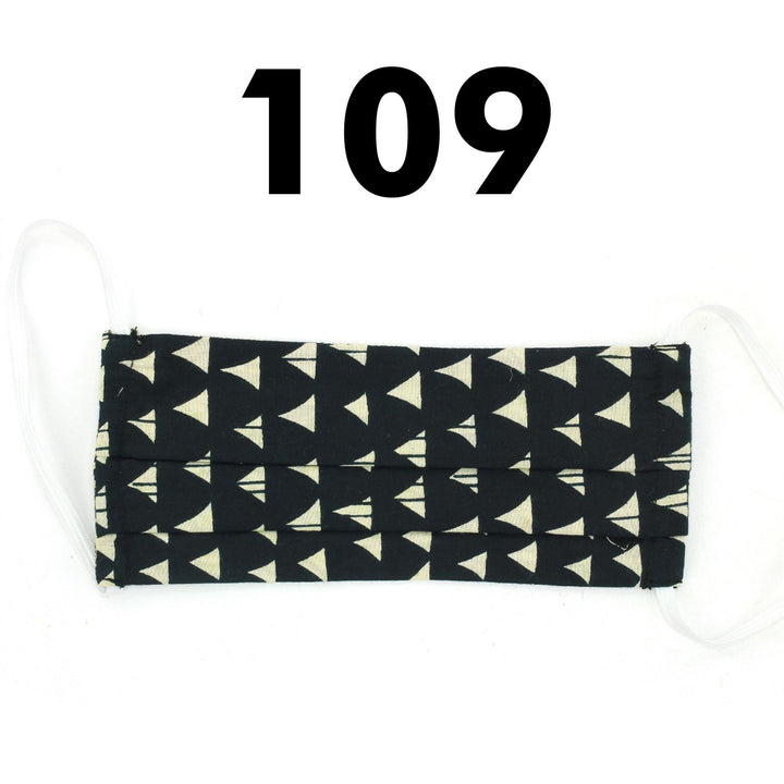 100% Cotton Handmade Pleated Face-Mask