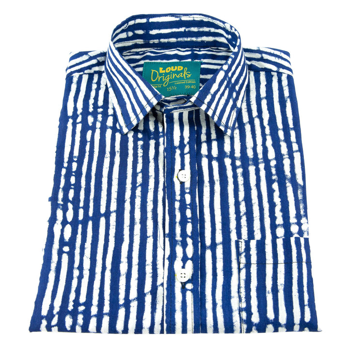 Regular Fit Short Sleeve Shirt - Lines