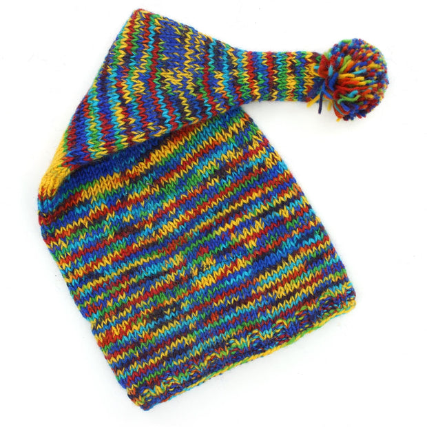 Wool Knit 'Papa Noel' Night Cap Hat - SD Rainbow