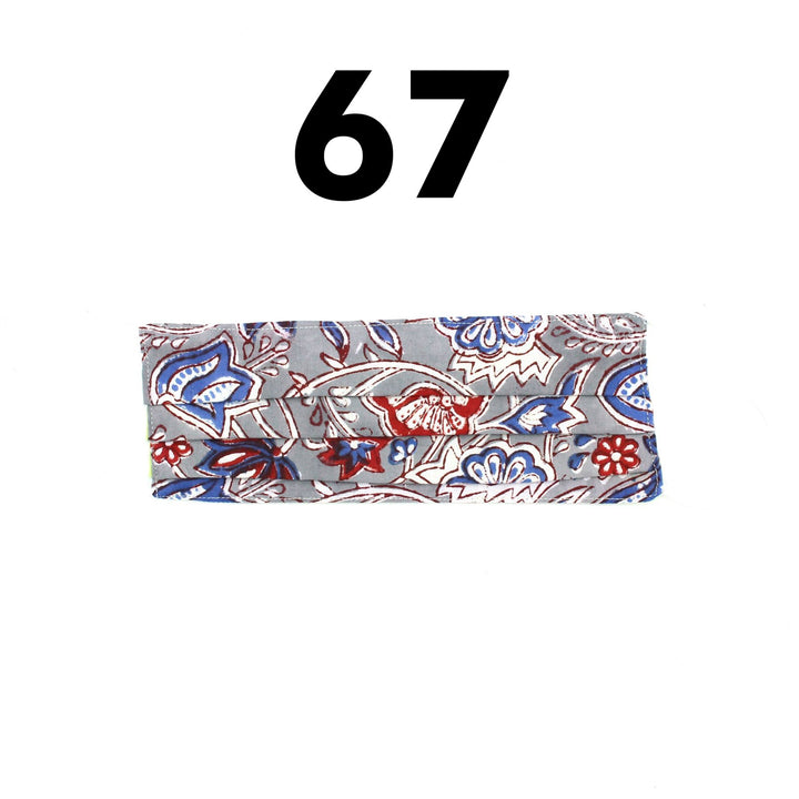 100% Cotton Handmade Pleated Face-Mask