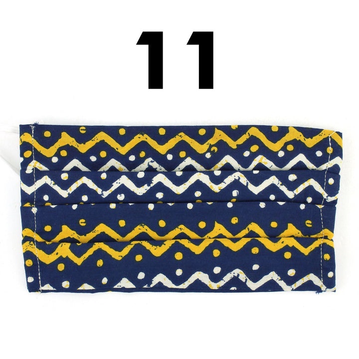 100% Cotton Handmade Pleated Face-Mask