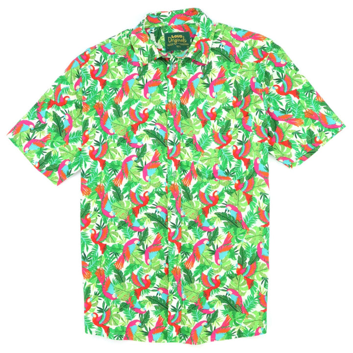 Regular Fit Short Sleeve Shirt - Parrot Palm