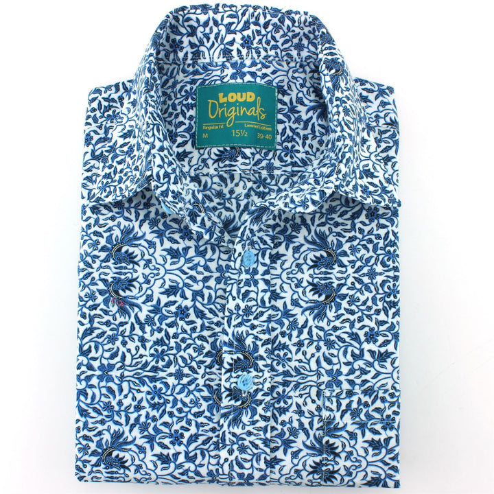Regular Fit Short Sleeve Shirt - Ditzy Jacobean