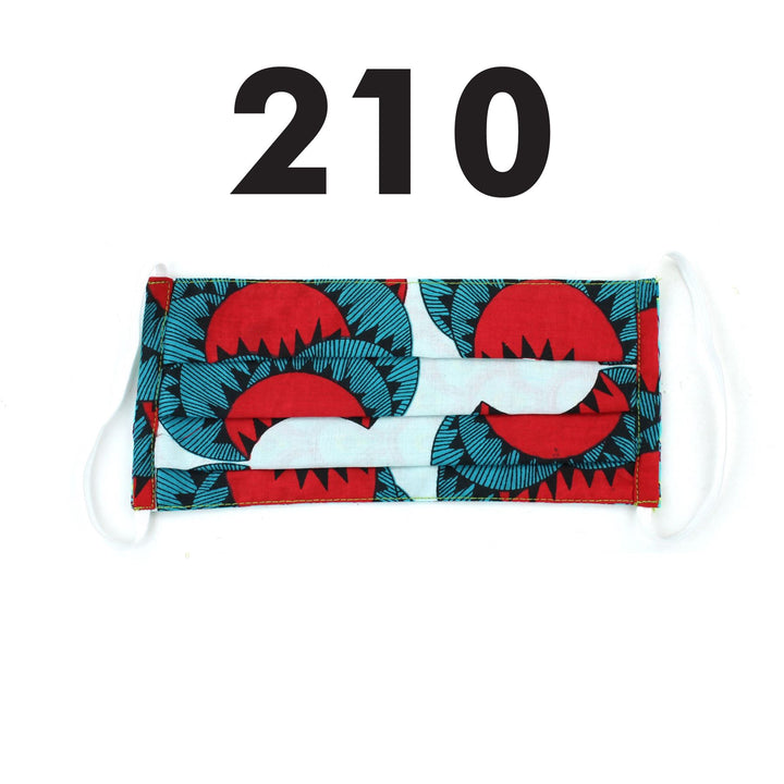 100% Cotton Handmade Pleated Face-Mask