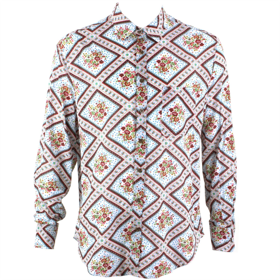 Regular Fit Long Sleeve Shirt - Diamond Floral