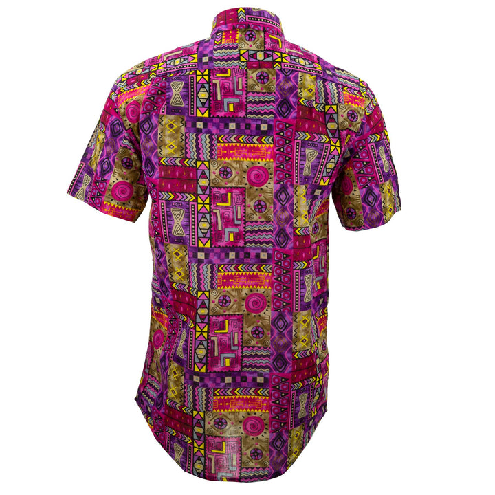 Regular Fit Short Sleeve Shirt - Aztec