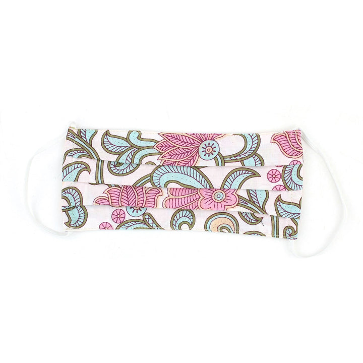 Handmade Pleated Cotton Face Mask - Pack of 5