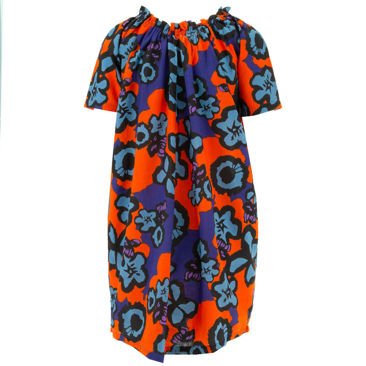 Tie Front Summer Dress - Flower Power