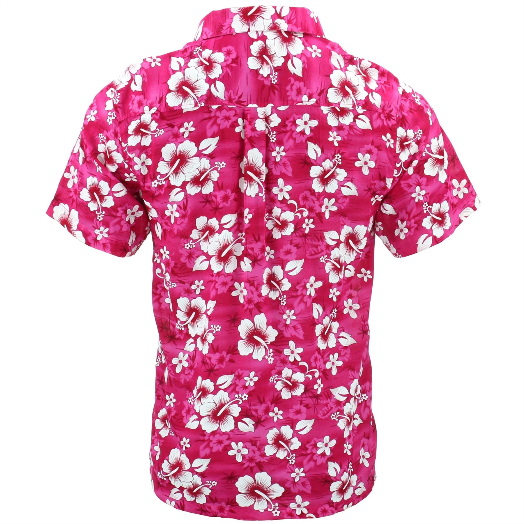 Short Sleeve Hawaiian Shirt - Pink – LoudElephant