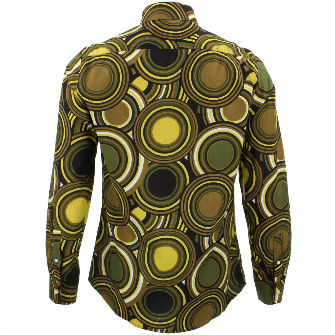 Tailored Fit Long Sleeve Shirt - Retro Circles