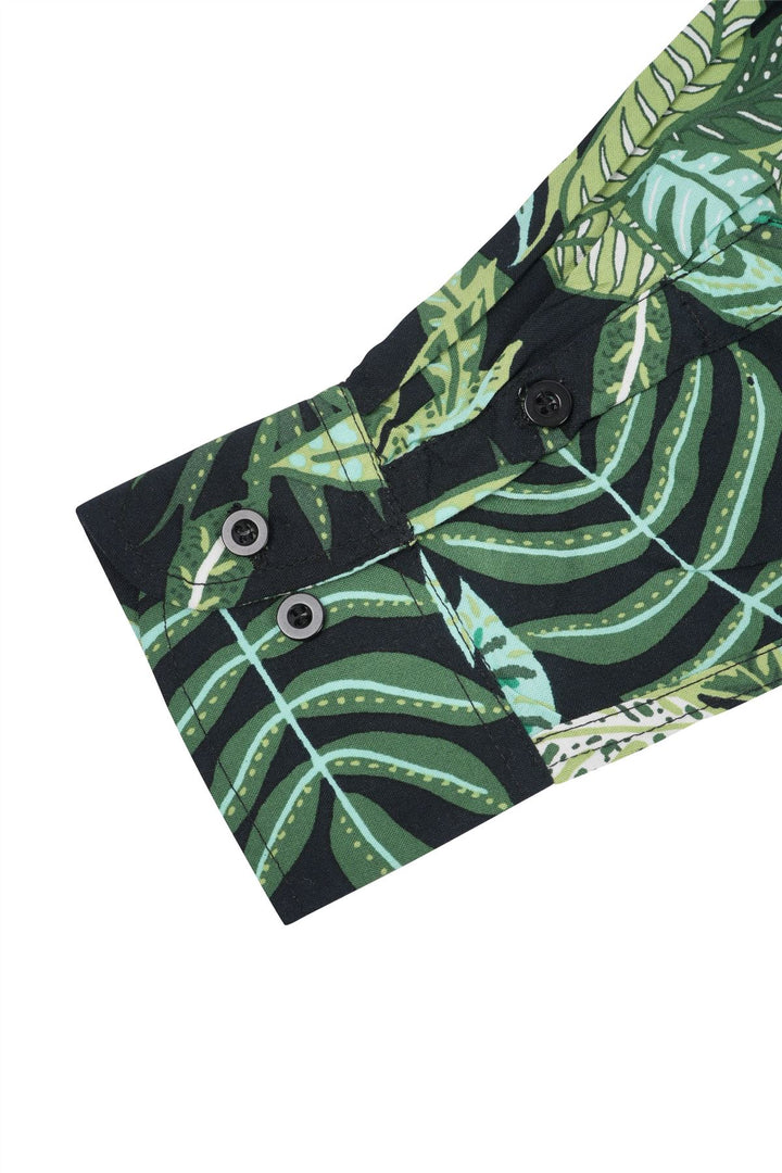 Regular Fit Long Sleeve Shirt - Tropical Woodland