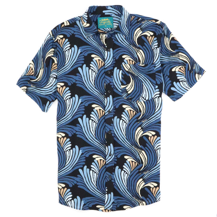 Regular Fit Short Sleeve Shirt - Midnight Wave