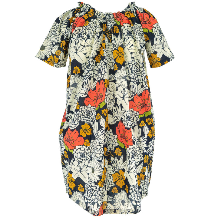 Tie Front Summer Dress - Super Floral