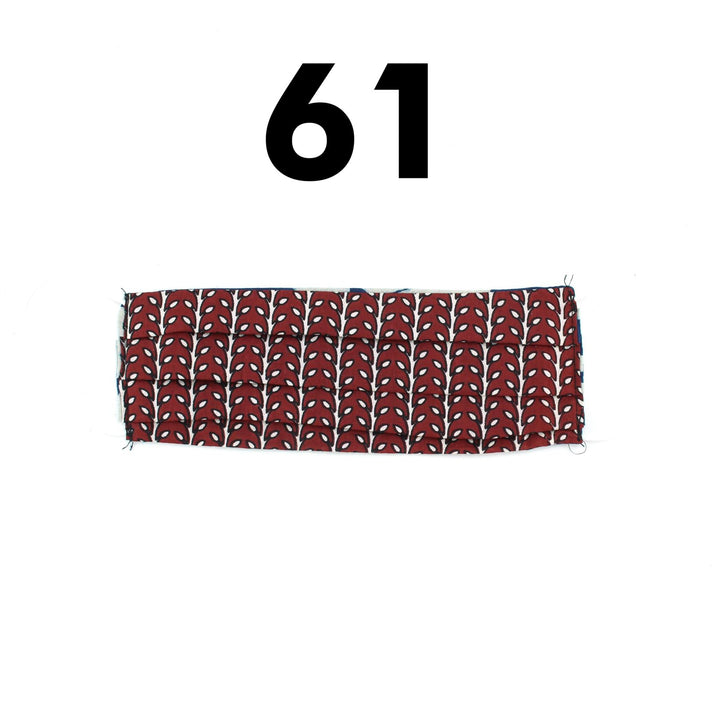 100% Cotton Handmade Pleated Face-Mask
