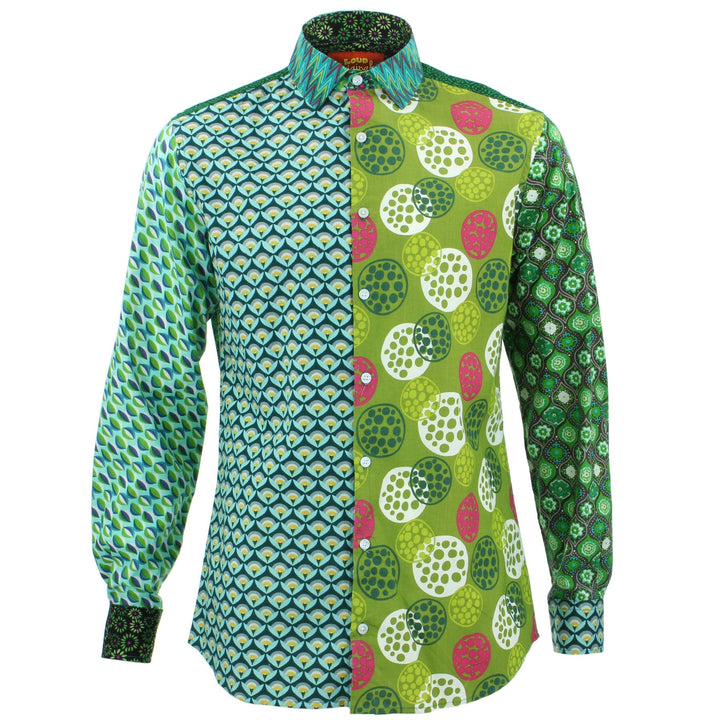 Tailored Fit Long Sleeve Shirt - Random Mixed Panel