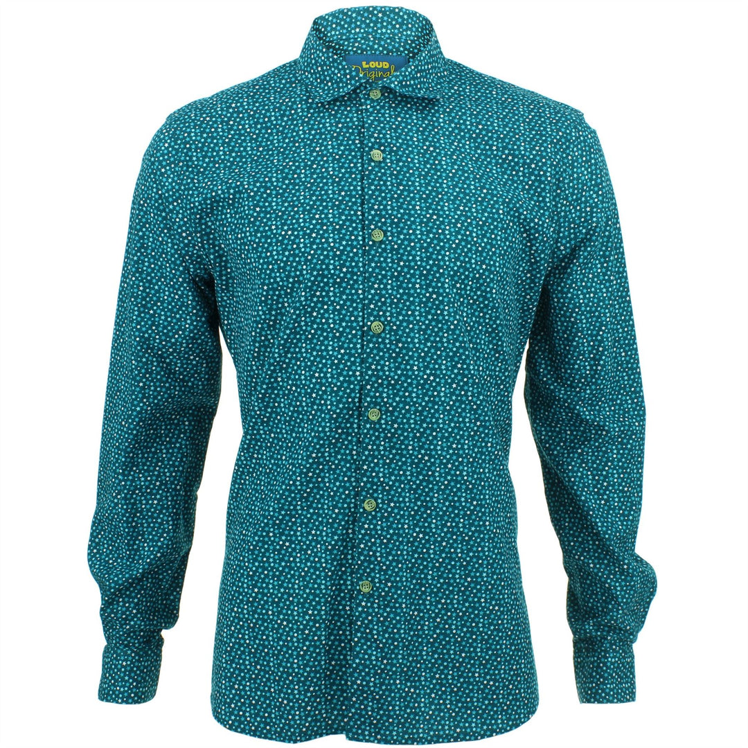 Slim Fit Long Sleeve Shirt - Ditzy Stars