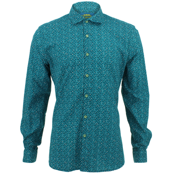 Slim Fit Long Sleeve Shirt - Ditzy Stars