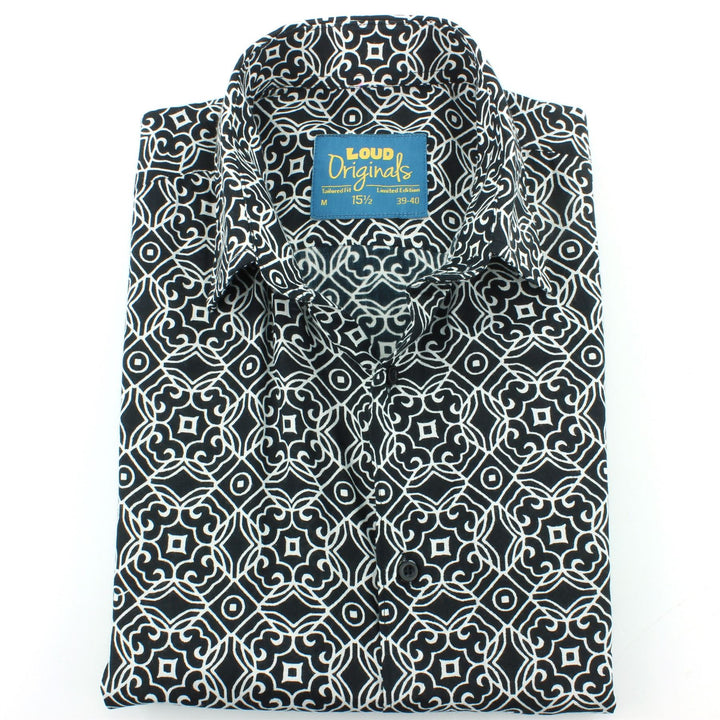 Tailored Fit Short Sleeve Shirt - Gothic Tiles