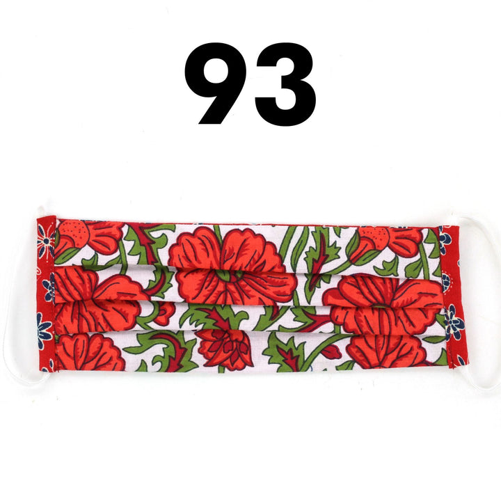100% Cotton Handmade Pleated Face-Mask