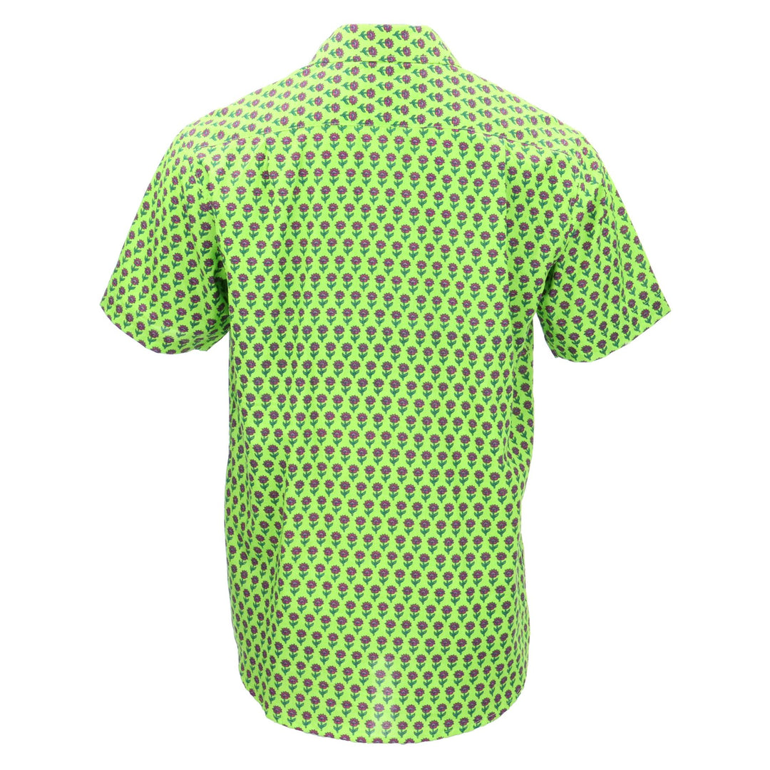 Regular Fit Short Sleeve Shirt - Neon Bloom