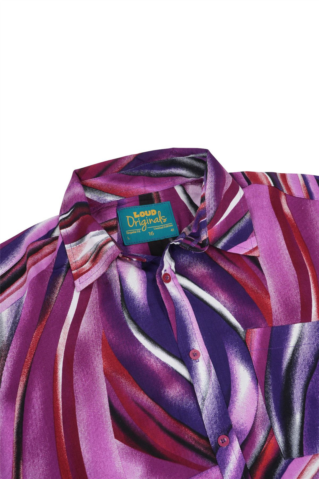 Regular Fit Short Sleeve Shirt - Purple Wave