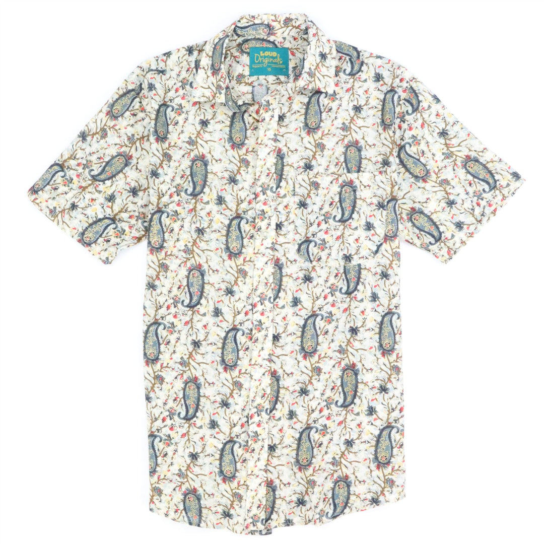 Regular Fit Short Sleeve Shirt - Paisley Henna