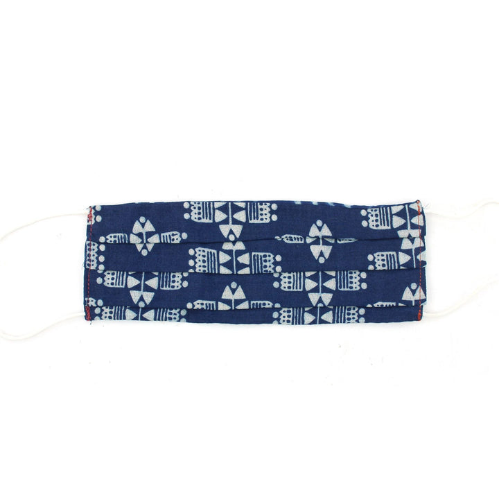 100% Cotton Handmade Pleated Face-Mask