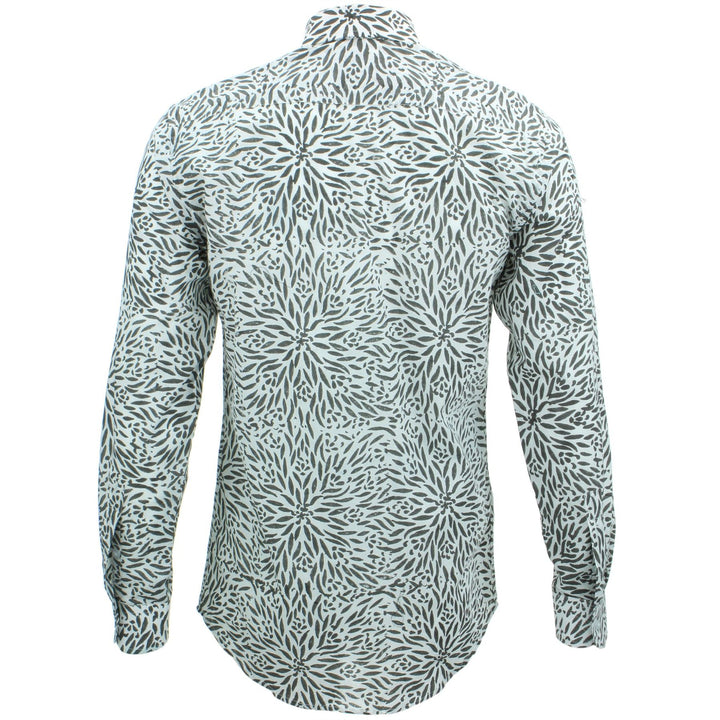 Tailored Fit Long Sleeve Shirt - Block Print - Stamen