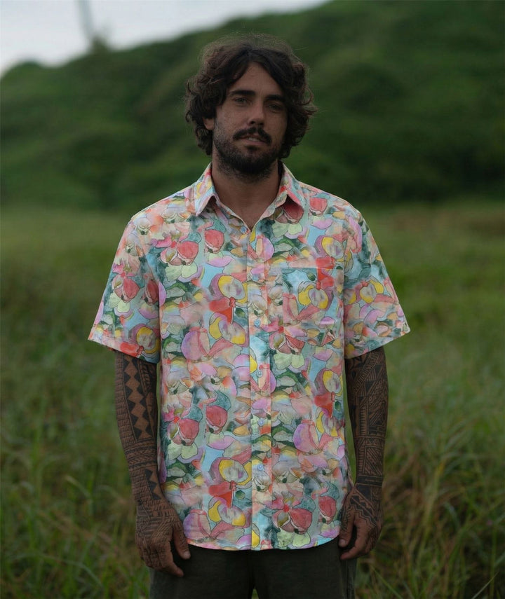Regular Fit Short Sleeve Shirt - Soft Petal