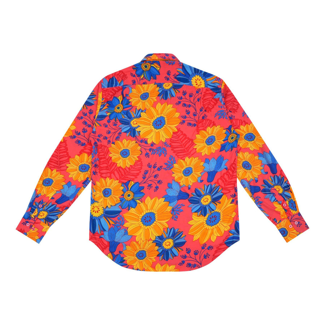 Regular Fit Long Sleeve Shirt - Sunburst Meadow