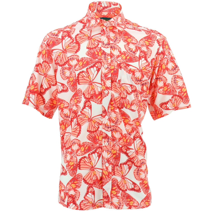 Regular Fit Short Sleeve Shirt - Butterflies