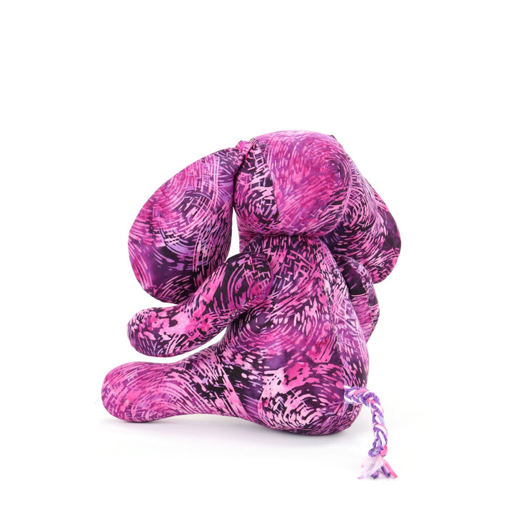 Batik Cotton Friendship Elephant - Purple Swirl