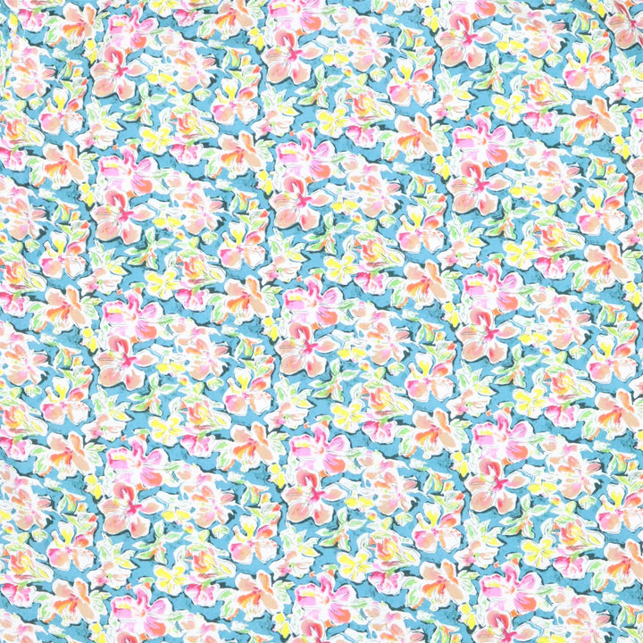 Regular Fit Short Sleeve Shirt - Ditsy Turquoise