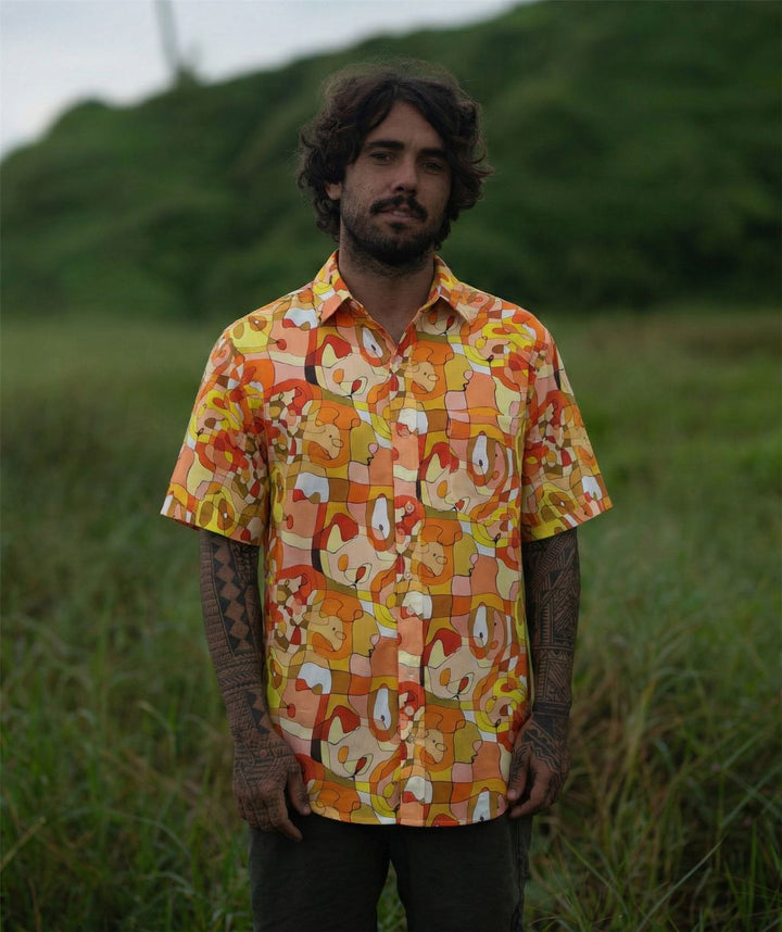 Regular Fit Short Sleeve Shirt - Funky Doodle
