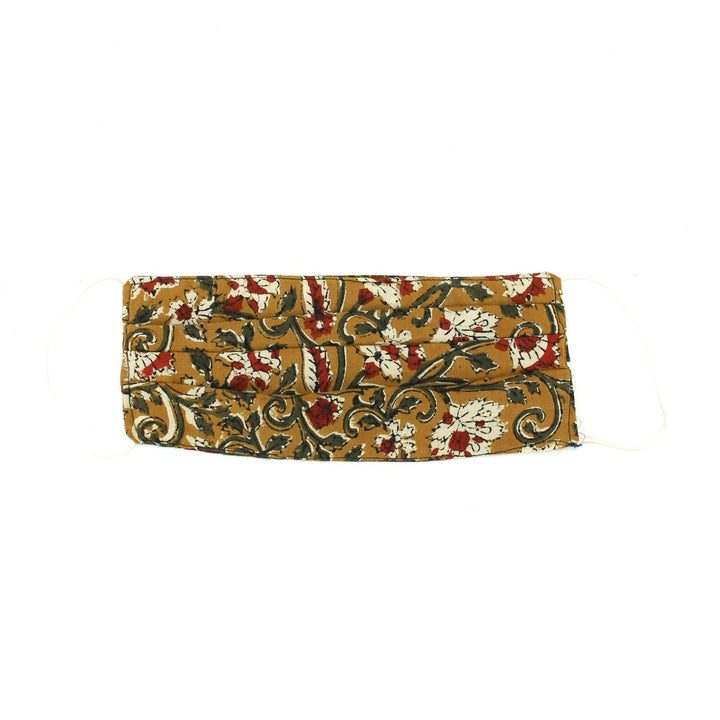 100% Cotton Handmade Pleated Face-Mask
