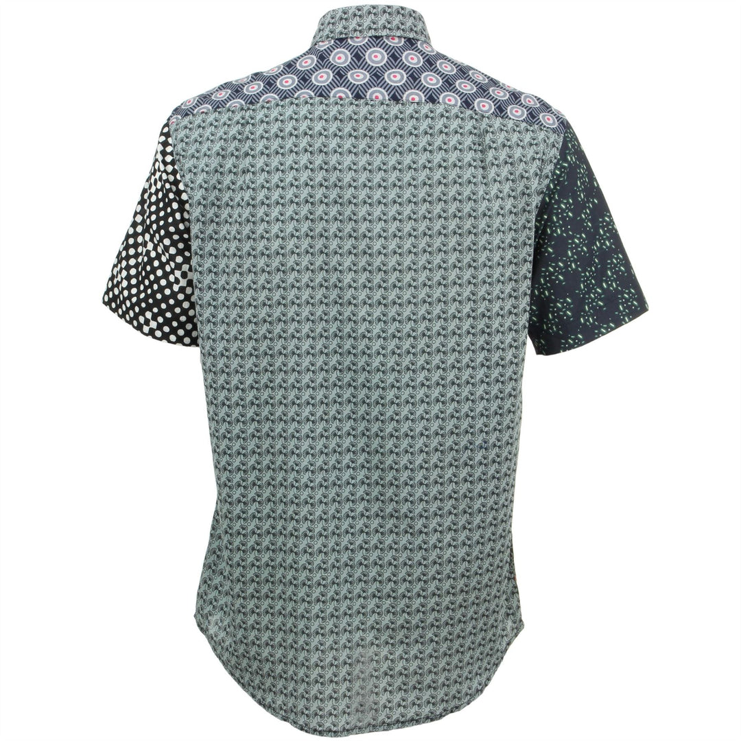 Regular Fit Short Sleeve Shirt - Random Mixed Panel
