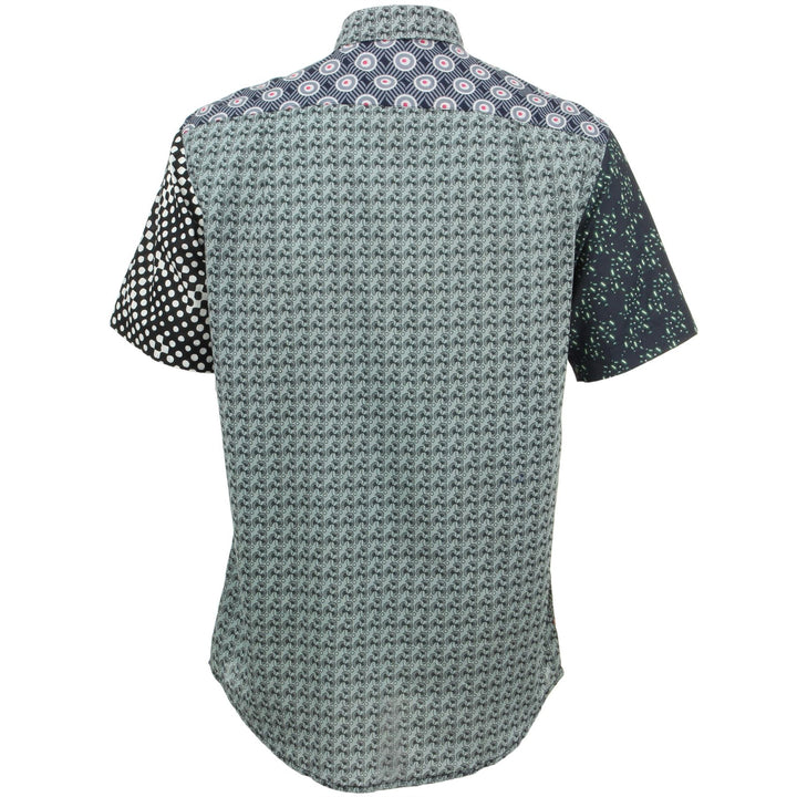 Regular Fit Short Sleeve Shirt - Random Mixed Panel