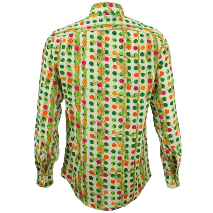 Tailored Fit Long Sleeve Shirt - Multi Dotty